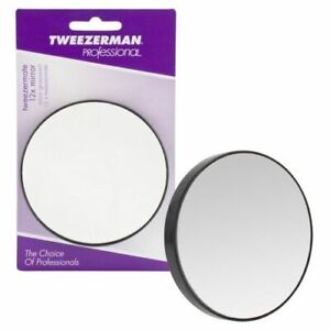 Magnifying Mirror With Suction Pads, Tweezerman 12x Magnifying Mirror
