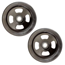 (2) Proven Part Flat Idler Pulleys For Exmark Lazer Z 126-9196 116-4668 132-9425