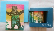 "A Bear Might", (1) Leanin Tree Encouragement Card (1) Envelope, With (1) MUG
