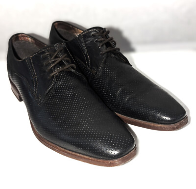 Bugatti Herren Buisness Schuhe schwarz, Größe 41,5