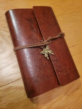 Embossed Red Faux Leather Journal Diary Notebook Princess Butterflies design