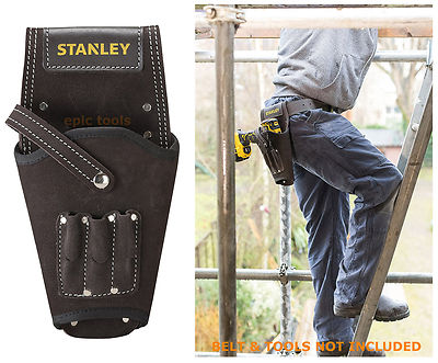 Stanley Leather Drill Holster STANLEY Tool Buffalo Dark Tan