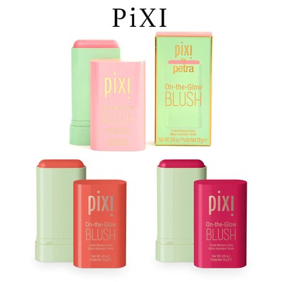 Pixi Blush On-The-Glow Tinted Moisture Stick Blush Eyeshadow Lipstick 0.6 OZ