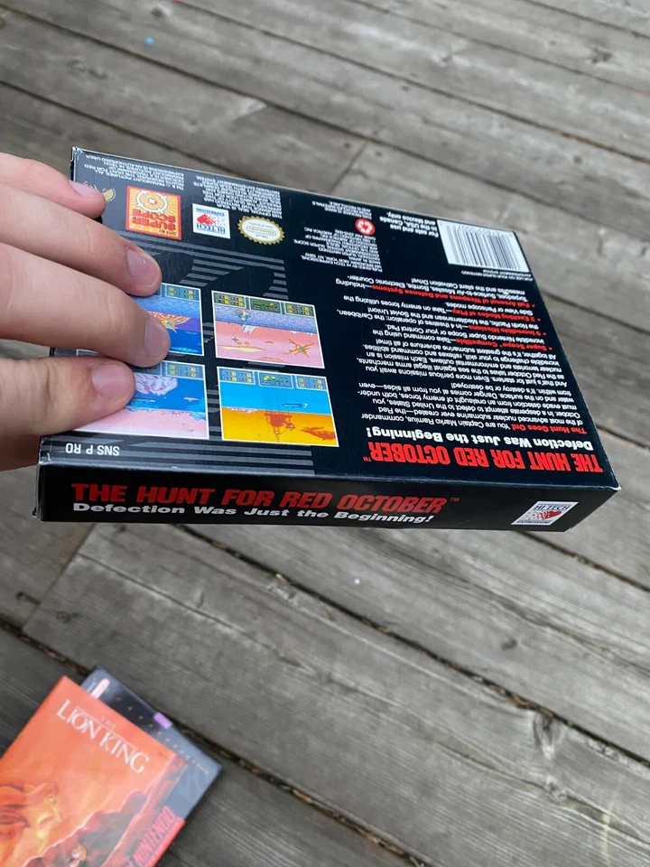 The Hunt for Red October (Super Nintendo SNES, 1993) Complete - MINT BOX - Image 3 of 4