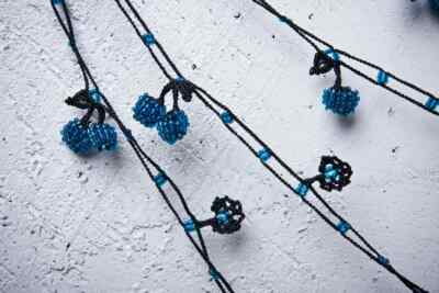 Oya Crochet Necklace Needle Lace 145.67'' BRAND NEW FAST Shipment saime-015