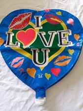 CLEARANCE ,48 x VALENTINES DAY HELIUM FOIL BALLOON  I LOVE U HEART BALLOON