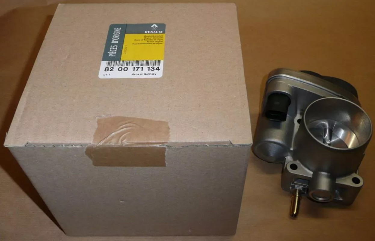 Boîtier papillon 8200171134 pour stabiliser le ralenti moteur Clio III et Megane II