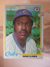 1978 Topps Baseball Card    #639 - Gene Clines - Chicago Cubs   (81226)