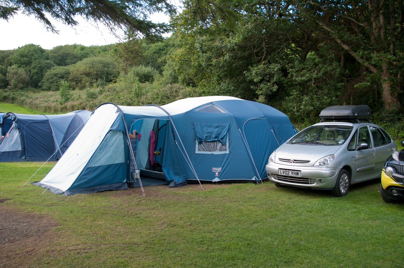 Vango Aspen tent setup in campsite