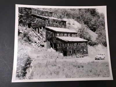 Historic Unknown Mine Photo Deadwood SO DAK? Abandoned Mine With Man & Old Car