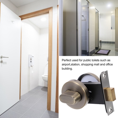 Bathroom Indicator Lock Occupied Deadbolt Toilet Partition Door Public - Picture 3 of 10