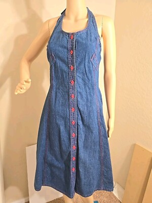 landlubber denim dress Vintage 1970s Landlubber Denim Dress Selected by Raleigh Vintage