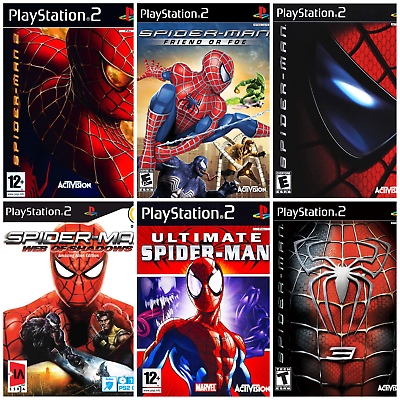 Coleção de Jogos Homem Aranha Ps2 - Play 2