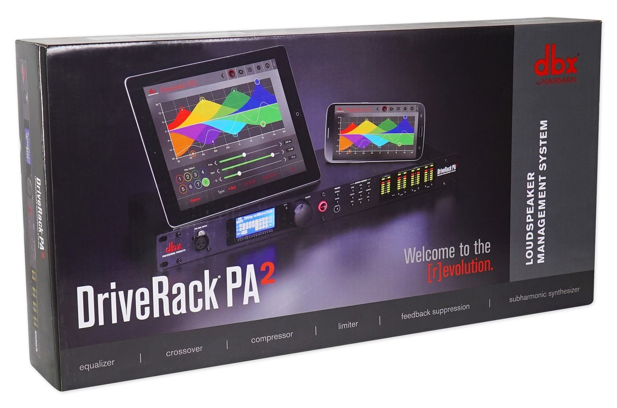 DBX DriveRack PA2 Signal Processor Speaker Management+Auto Room
