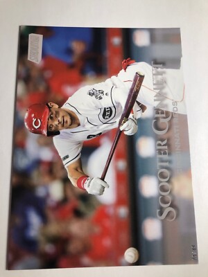 2019 Topps Stadium Club Jumbo 5x7 Scooter Gennett Reds 47 01/49