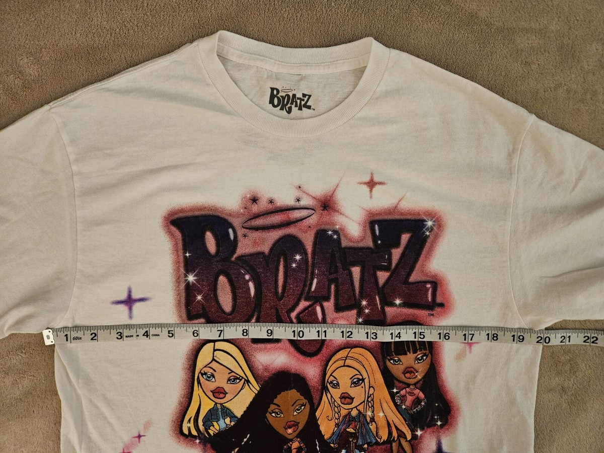 Bratz Dolls Graphic Tshirt Spell Out & Dolls Graffiti Type Women