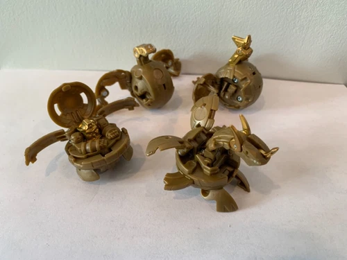 Bakugan Battle Bralwers Neo Dragonoid  *LOT OF 4* PROTOTYPE GOLD TEST SHOTS RARE