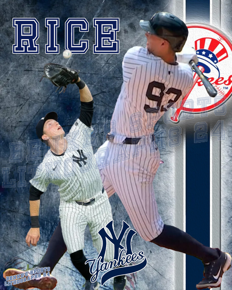 New York Yankee Lithograph print of Ben Rice 2024 | eBay