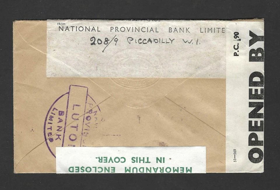 UK 1942 WWII COVER & LETTER WAS RETURNED TO SENDER - Image 2 of 2