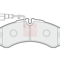 Nissan NT400 Cabstar F24M 2009 Apec Brembo BremsbeläGe PAD1542