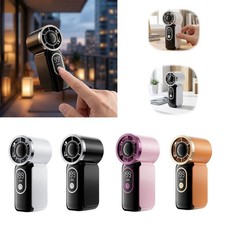 Mini Handheld Fan With LED Display Handheld Portable Turbo Fan Cooler Fan