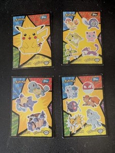 1999 Pokemon Topps Sticker Card Lot