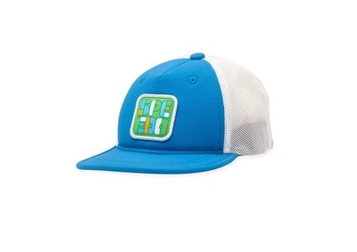 Kids Speedo Blue Trucker Hat Sun Safe for All Day Play New