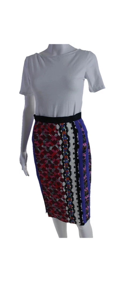 Peter Pilotto Geometric Pencil Skirt Size 4 US (8 UK) | Designer Statement - Image 2 of 4