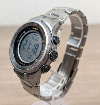 Casio Pro Trek PRW-3000T Radio Solar Titanium Men Watch