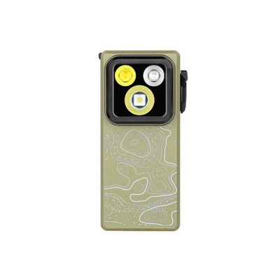 Olight Oclip Ultra Olive Topo Clip-On Light w/Flood, Spot, & UV Modes, 530 Lum