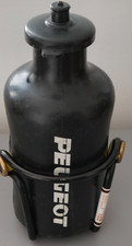 Peugeot Cycling vintage Water bottle / Bidon & Elite Ciussi Bottle Cage