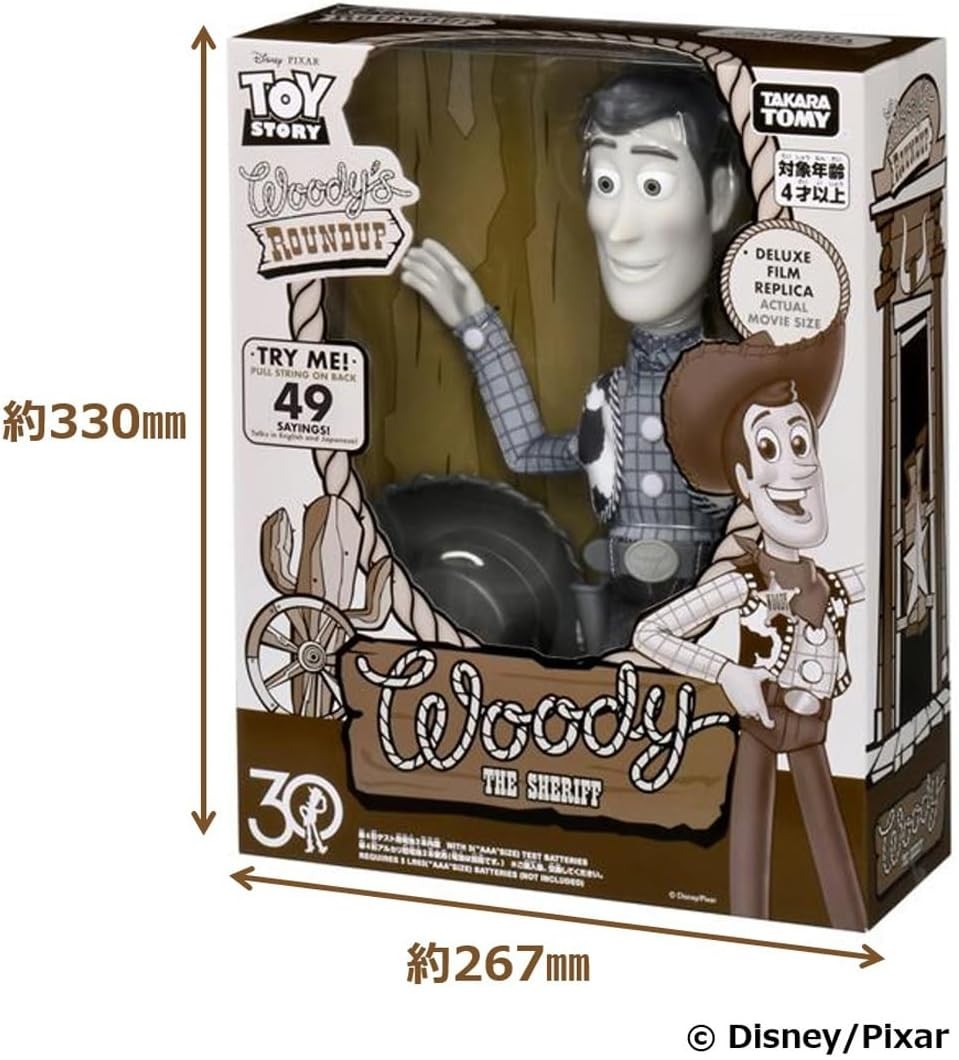 TAKARA TOMY Toy Story 30th Anniversary Real-Size Talking Figure Woody New