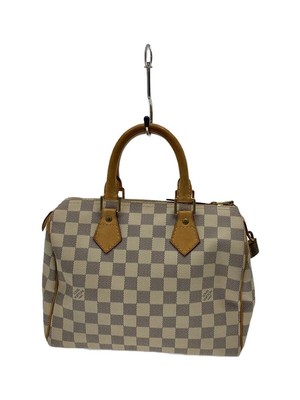LOUIS VUITTON Boston Bag Speedy 25 Dami Air Zul WHT PVC Used