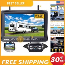 Wireless RV Backup Camera 1080P HD 7 Inch Monitor IP69K Waterproof Night Vision