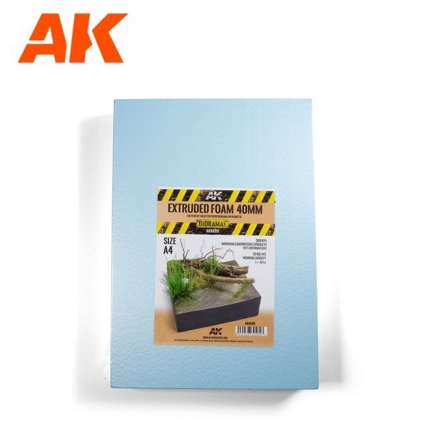 Extruded Foam 40mm A4 Size - Hobby Accessories - AK Interactive - Brand New