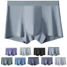 Simplistic Style Meets Comfort Mens Seamless Boxer Briefs for Daily Usage