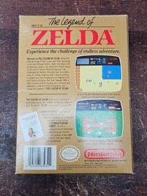 The Legend of Zelda: Complete Tested CIB Gold Cart Manual  (Nintendo, NES, 1987 