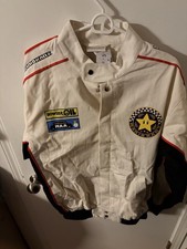 Mario Kart White Canvas Racing Jacket - Adult Medium - Target Exclusive NEW
