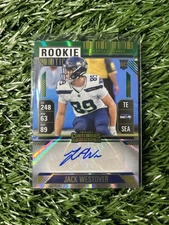 2024 Contenders Jack Westover Green Rookie Ticket green Auto #203 Seahawks RC 
