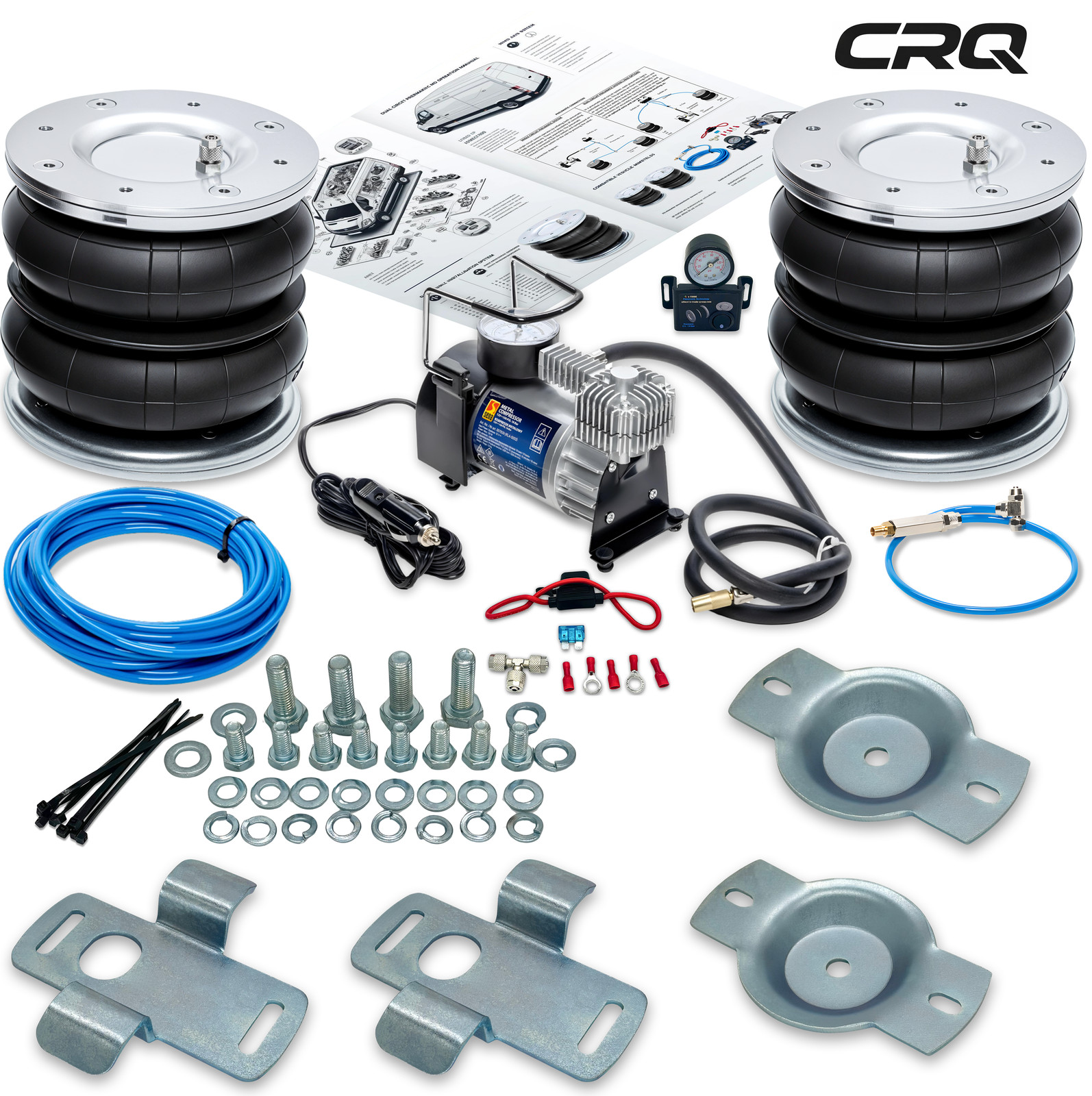 Kit coussins d'air Citroen Jumper 1994-2023 pour stabiliser un camping-car ou fourgon de 4000kg