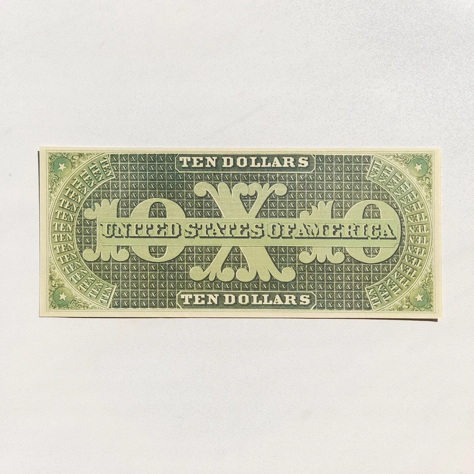 10 Dollars 1861 St. Louis Demand Note Greenback Reproduction Banknote Fr US# 10 - Image 2 of 4