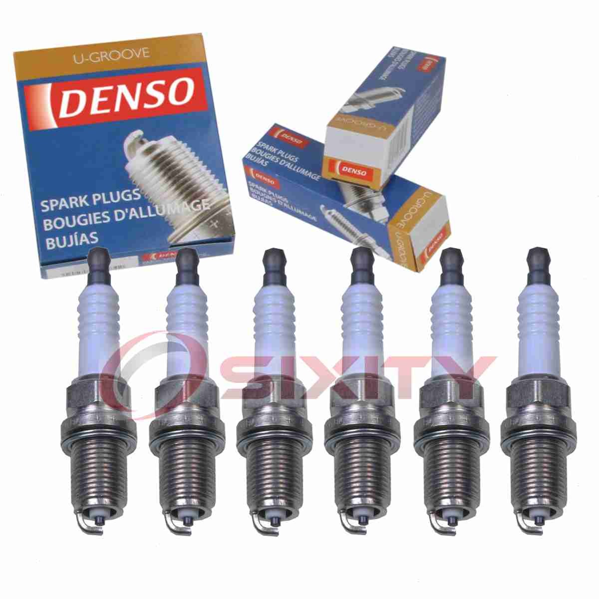 6 pc Denso Standard U-Groove Spark Plugs for 1994-1996 Dodge Dakota 3.9L V6 hz
