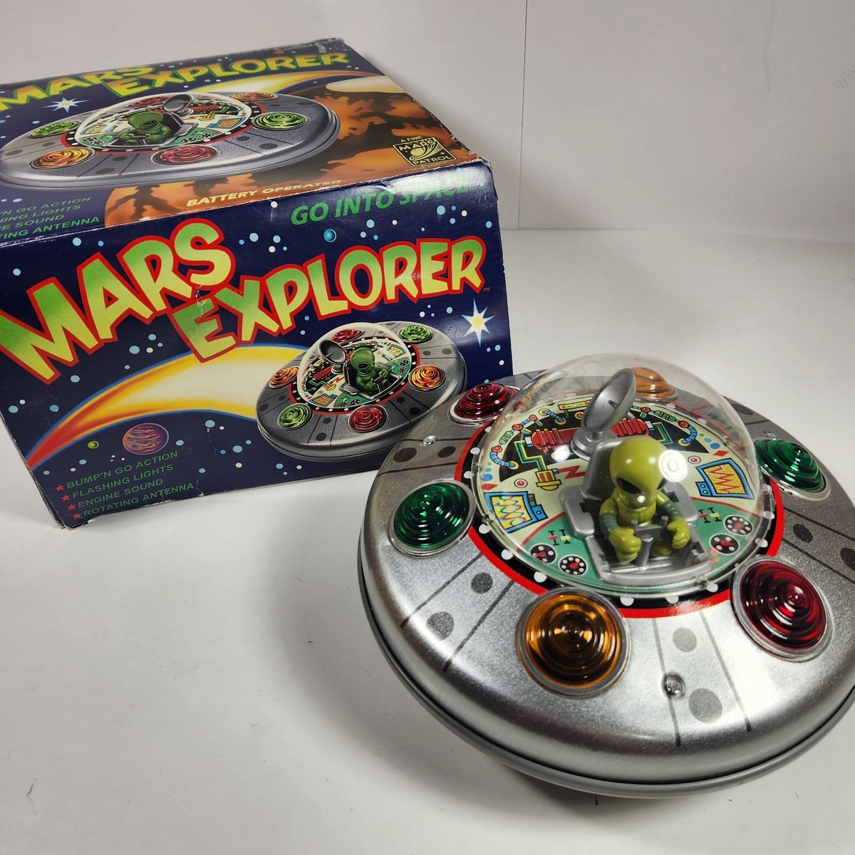 Vintage - Mars Explorer Mars Patrol Rocket USA UFO 1998 (Box Has