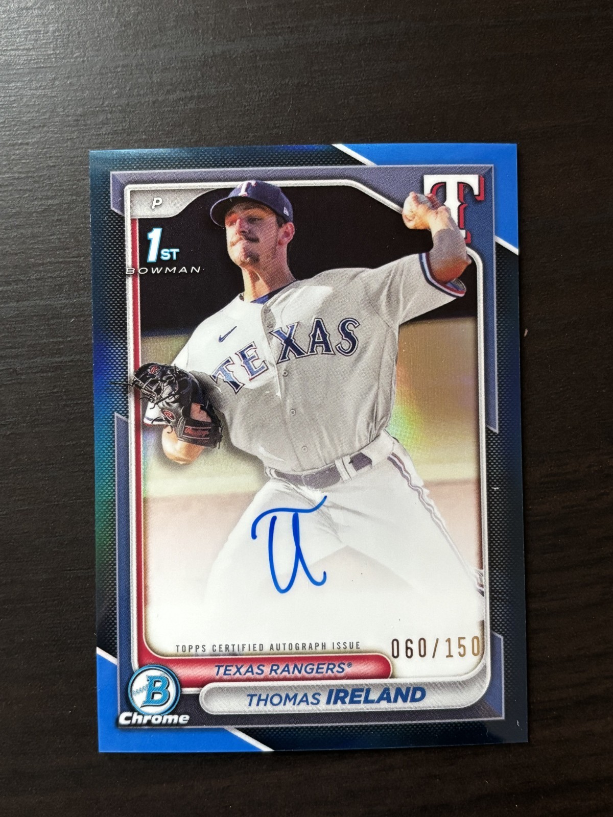 Thomas Ireland 2024 Bowman Chrome Prospects 1st Autograph Blue /150 #CPA-TI Auto