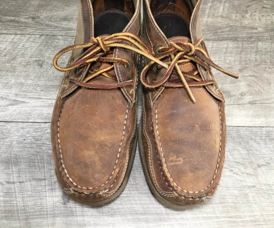 Men Red Wing 9184 Wabasha Copper Chukka Leather Work Soft Moc Toe Boots Size 8.5 - Image 4 of 4