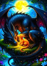Dragon Diamond Art Kits for Adults- 5D Diamond Painting Kits for Adults Beginne