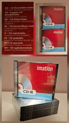 IMATION CD-R Rohlinge High-Speed (700 MB / 80 Min/ 52x Speed) 10er Slim Case NEU
