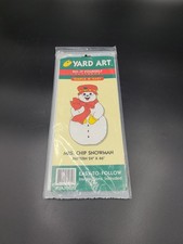 Do-It Yourself yard art pattern MRS. CHIP SNOWMAN 24" X 46" YA30032 Christmas