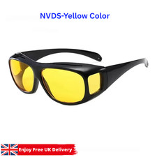 Night Driving Glasses HD Anti Glare Vision Polarized Yellow Lens Tinted Unisexs