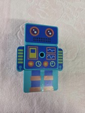 New Target Bullseye Playground Blue Robot Pencil Crayon Sharpener Free Ship